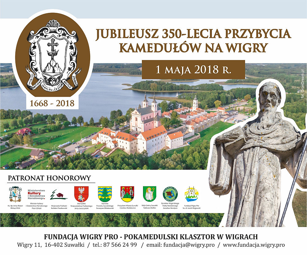 Zaproszenie na Jubileusz 350-lecia przybycia Kamedułów na Wigry