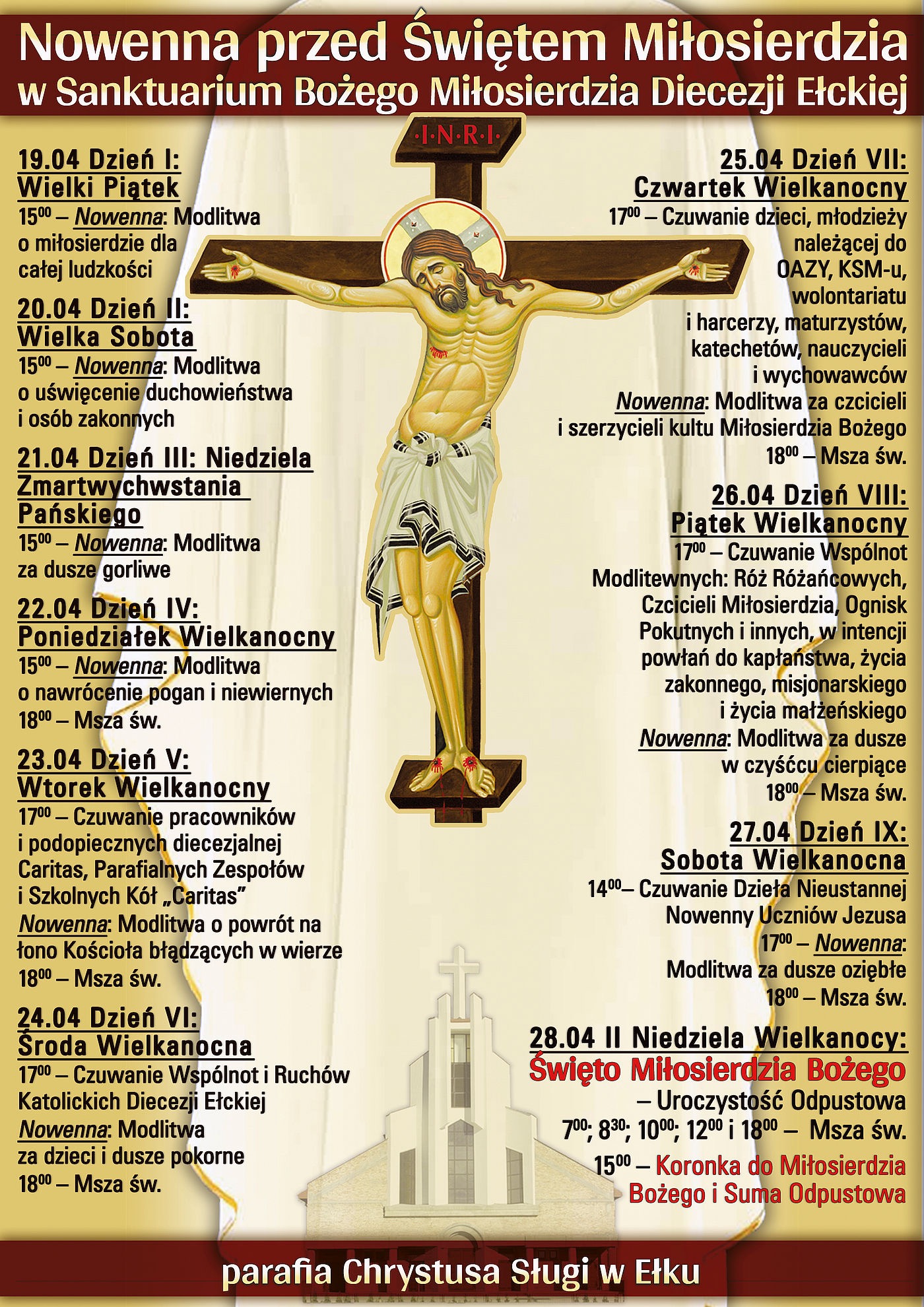 Nowenna przed Świętem Miłosierdzia Bożego 2019