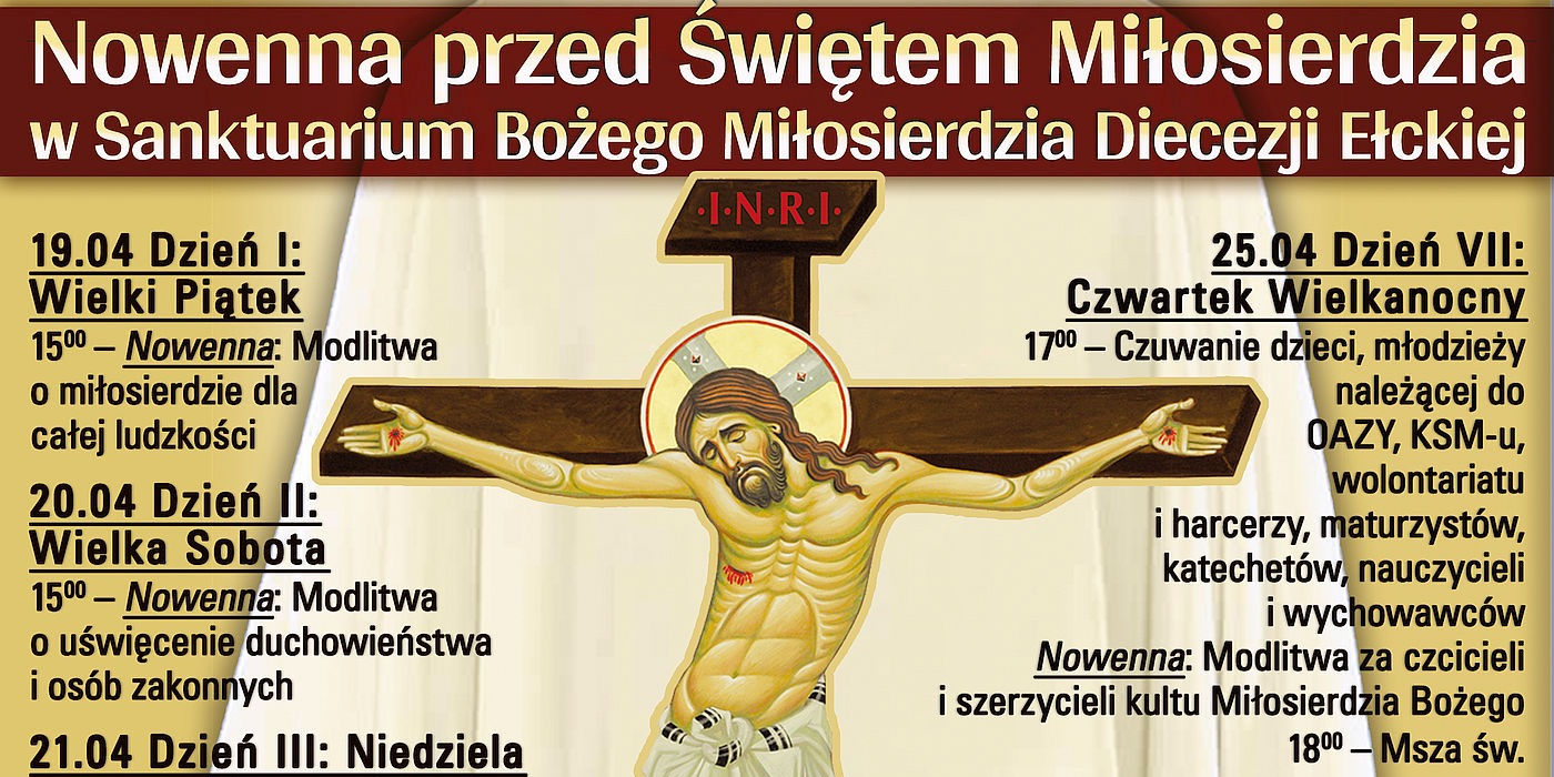 Nowenna przed Świętem Miłosierdzia Bożego 2019